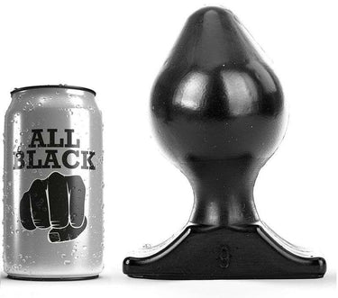 Buttplug All Black in PVC Morbido e Flessibile - Vari Misure Sicure